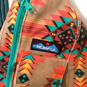 KAVU rope sling bag, beautiful and vibrant, GUC